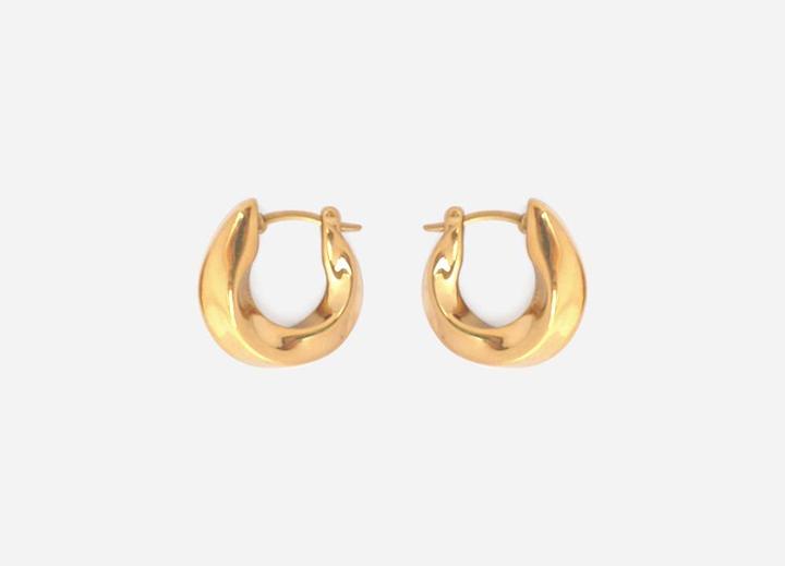 Image du produit Tara Style Celine Hoops - Creolen (waterproof) (Acier inoxydable 18k plaqué or, 100% résistant à l'eau)