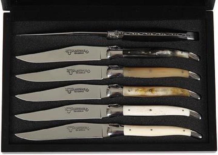 Actual product image Laguiole en Aubrac Mixed Horns (6 Piece, Knife)