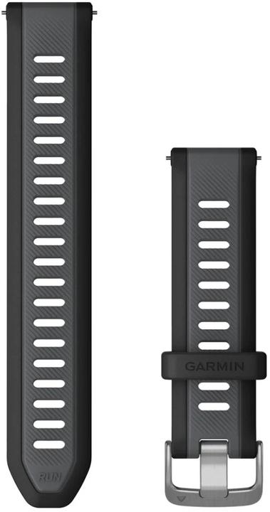Immagine prodotto Garmin cinturino per orologio a sgancio rapido, nero/grigio ardesia (20 mm, Silicone)