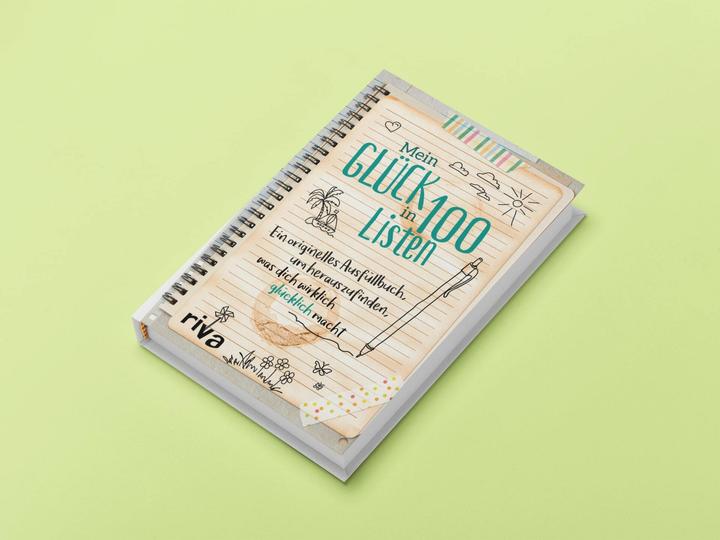 Actual product image Mein Glück in 100 Listen (German, Riva Publishing House, 2017)