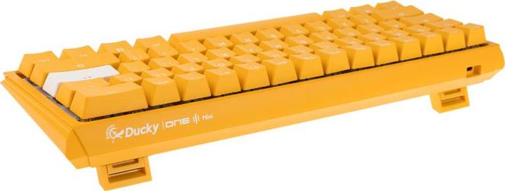 Actual product image Ducky One 3 Yellow Mini Gaming Keyboard, RGB LED - MX-Black (US) (US, Cable)