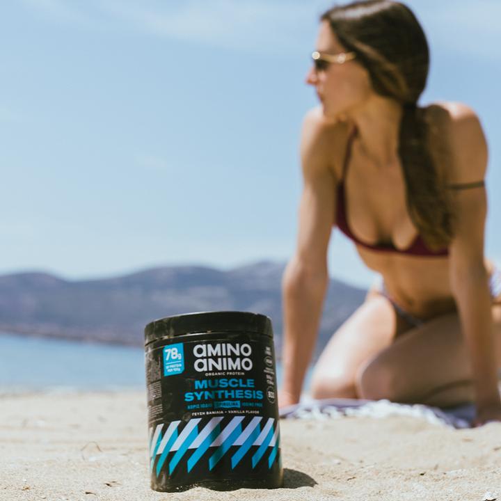 Immagine prodotto Amino Animo Proteine vegane Sintesi muscolare (Vaniglia, 1 pz., 500 g)