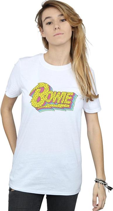Immagine prodotto David Bowie Moonlight 90s Logo Maglietta Ampia Donna (S)