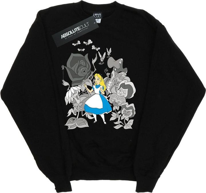 Disney Mädchen Alice im Wunderland Blumen Sweatshirt