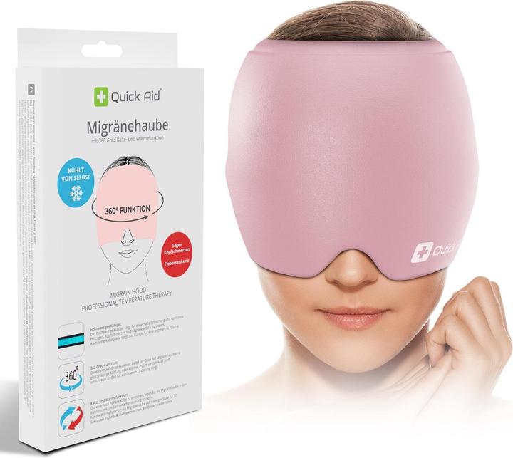 Quick Aid Kopfschmerz- und Migränehaube rosa (1 x)