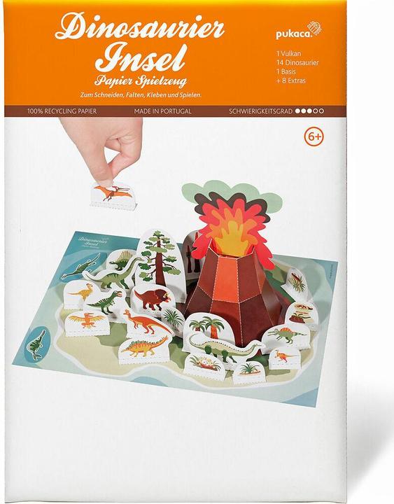 Actual product image Pukaca Paper toy set. Dinosaur island (German)