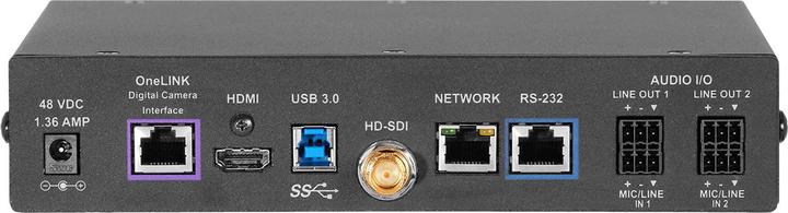 Image du produit Vaddio 999-9660-001 - 1080p - 60 fps - noir - 2 x entrée ligne - 2 x sortie ligne - ligne paire