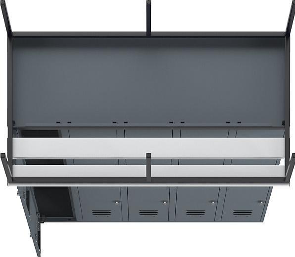 Produktbild Wolf Halbhoher Garderobenschrank mit Sitzbankuntergestell (150 cm, 214 cm)