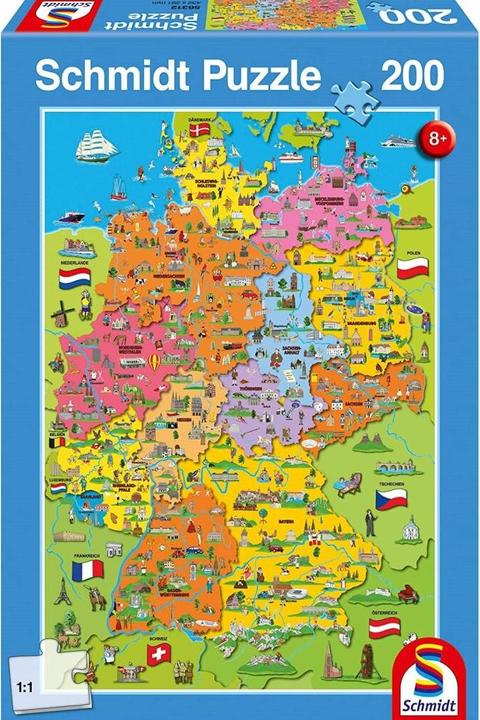Immagine prodotto Schmidt Spiele Mappa della Germania con immagini (200 pezzi)