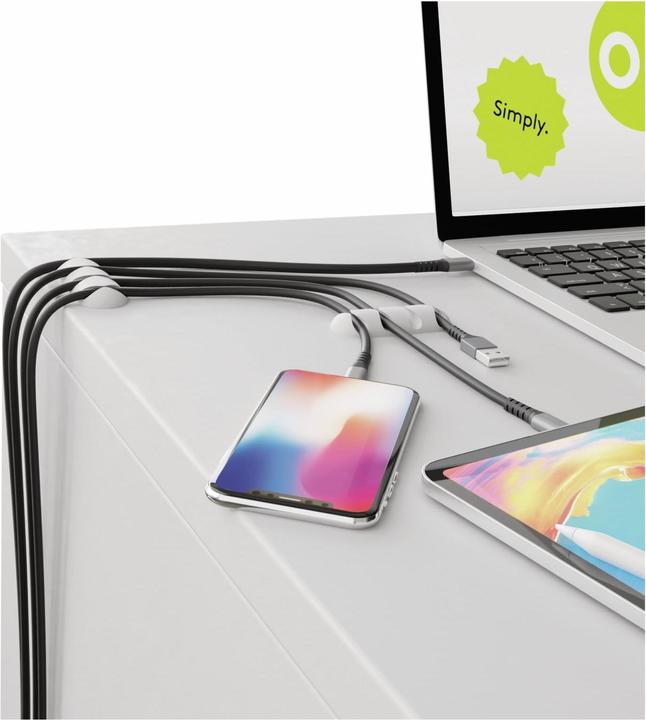 Actual product image Goobay Set of 2 Cable Management 4-Slots