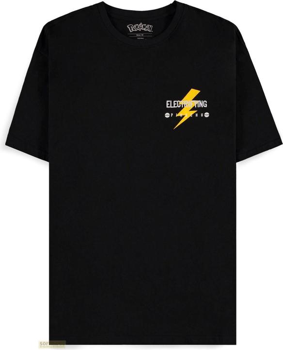 Difuzed Pokemon T-Shirt (XXL) Man: Pikachu Electrifying Line Art (XXL)