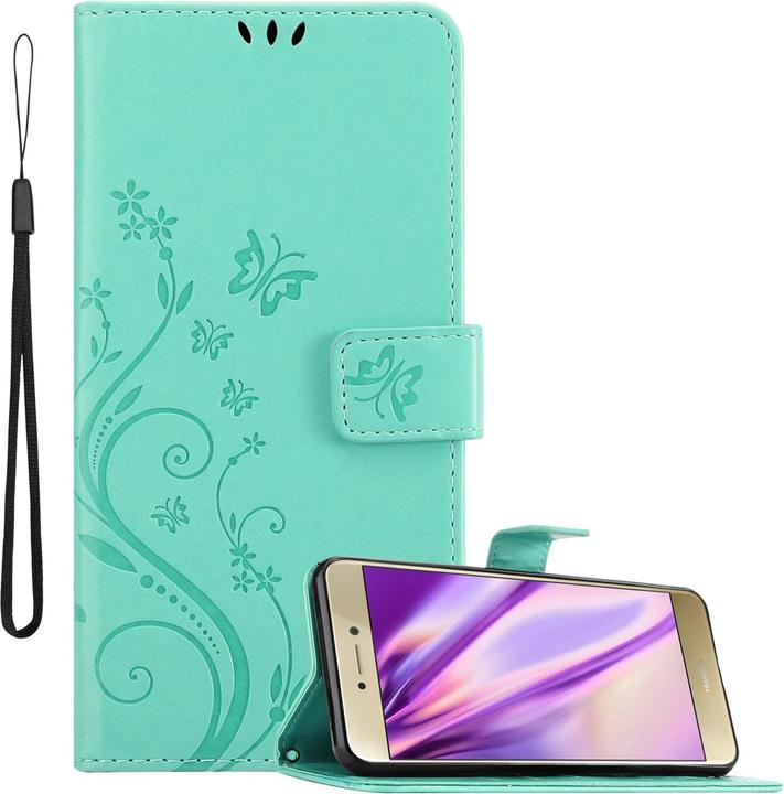 Image du produit Cadorabo Couverture du livre de fleurs (Huawei P8 Lite (2017), Huawei P9 Lite (2017))
