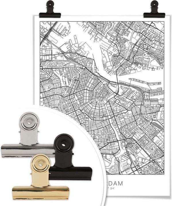 Produktbild Trenddeko Stadtplan Amsterdam (120 x 150 cm)