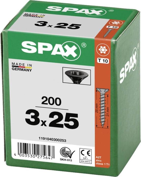 Actual product image Spax Chipboard screws (200 Screws per piece)