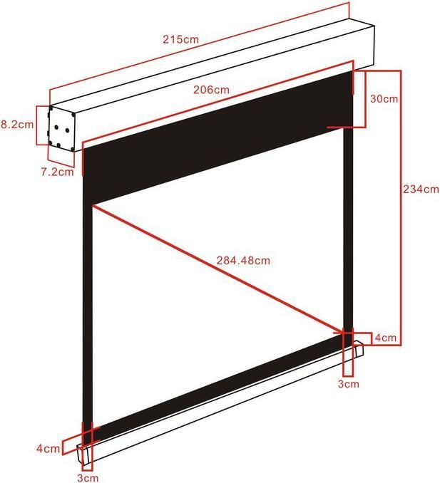 Image du produit Multibrackets Écran de projection motorisé M 200x200 (112", 1:1)