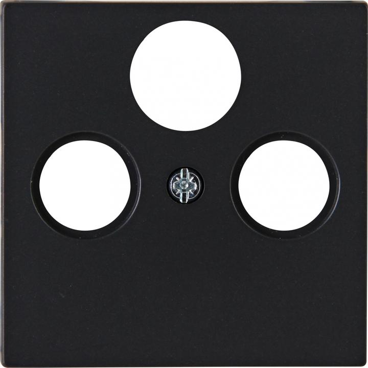 Image du produit Kopp HK07-Couverture d'antenne 491050001 TV/RF/SAT Couleur:noir mat (Prise antenne)