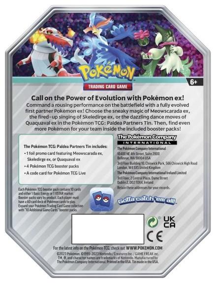 Actual product image Pokémon TCG Tin Fall EX *ANGLAIS* (English, Tin)