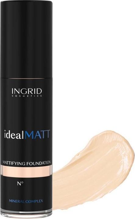 Ingrid Cosmetics INGRID Ideal Matt Mattifying Foundation mineralny podkład matujący 300 Ivory 30ml (300)