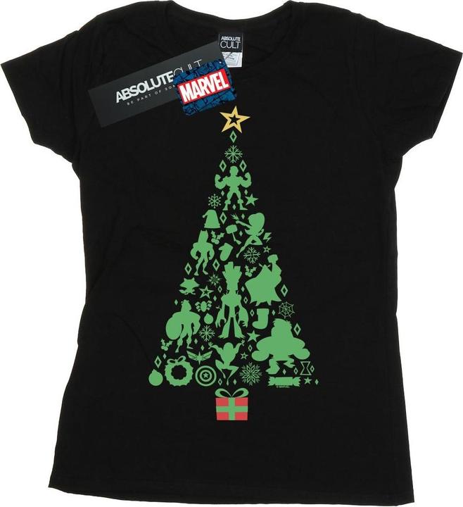 Immagine prodotto Avengers Christmas Tree Maglietta Donna (XL)
