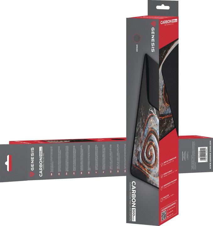 Image du produit Genesis Tapis de souris Carbon 500 MAXI LAVA G2 Edition, Multicolore, 450 x 900 x 2,5 mm