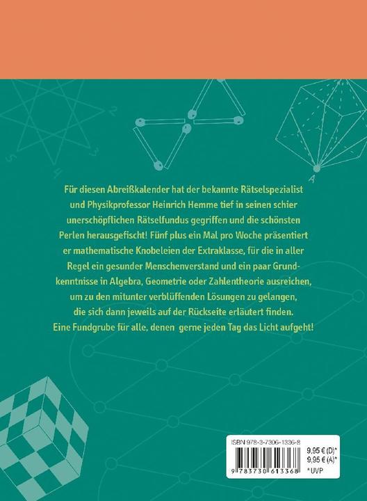Produktbild Heureka! Mathematische Rätsel 2025: Tageskalender mit Lösungen (Deutsch)