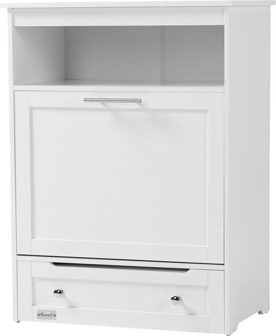 Produktbild Swisshandel24 Haustier-Futterschrank Tierfutterschrank mit 2 Edelstahlnäpfen, 3 Haken, Weiss