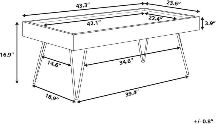 Produktbild Beliani Enrique (100 x 43 x 60 cm)