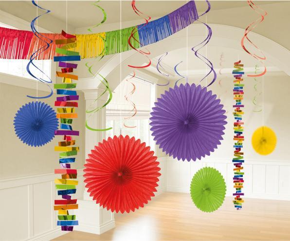 Actual product image Amscan Party Decoration Set Multicoloured Rainbow