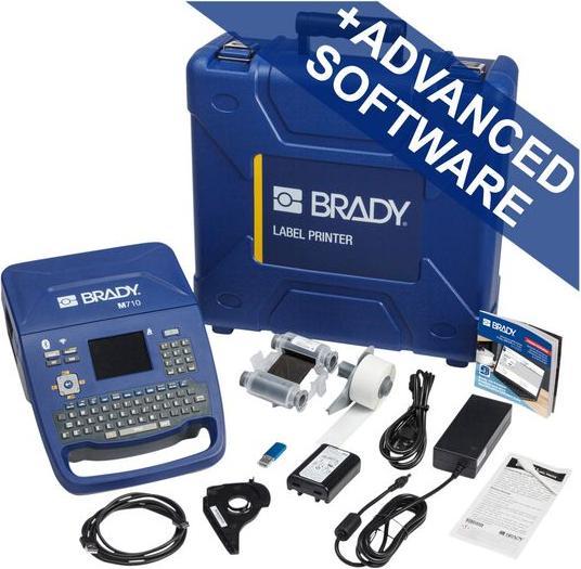 Produktbild Brady M710 Etikettendrucker, M710-WB-QZ-PWID, mobiler Thermotransfer-Drucker, QWERTZ-Tastatur, PC-