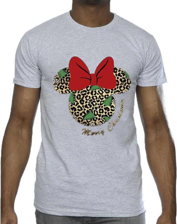 Immagine prodotto Disney Minnie Mouse Leopard Christmas Maglietta Uomo (XL)