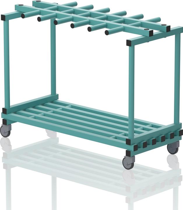 Produktbild Sport-Thieme Regalwagen aus Kunststoff Kombi flach