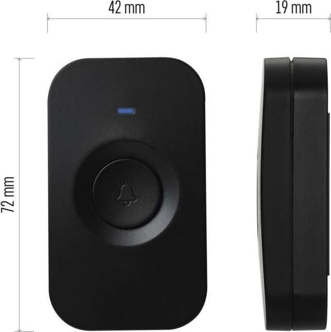 Actual product image Emos Replacement button for wireless doorbell P5728