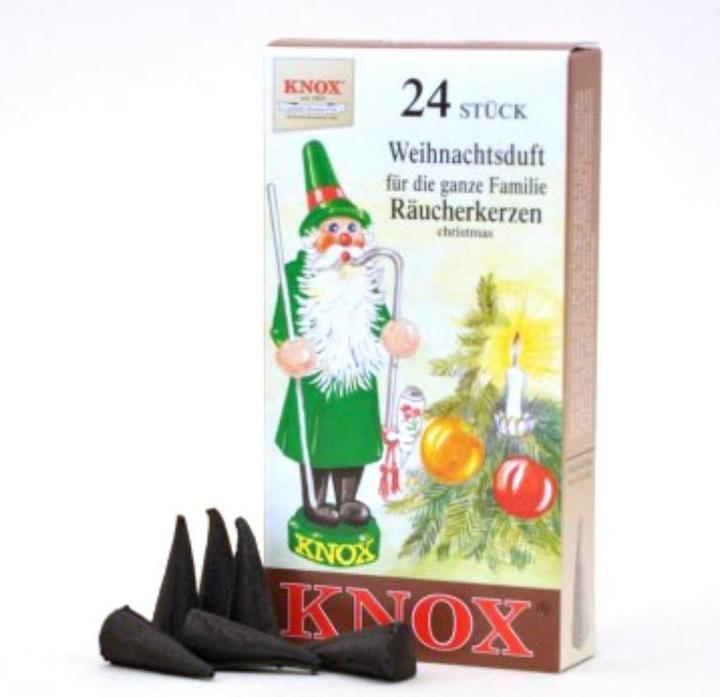 Actual product image Knox Incense Cones - Christmas Scent, 24 pieces