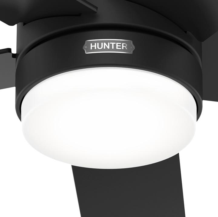 Produktbild Hunter Fans Deckenventilator Giannis Schwarz mit LED & Fernbedienung (40 dB)