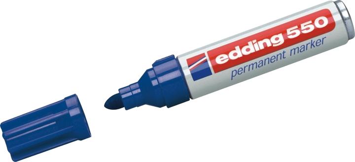 Produktbild Edding Permanent Marker 550 (Blau, 4 mm, 1 x)
