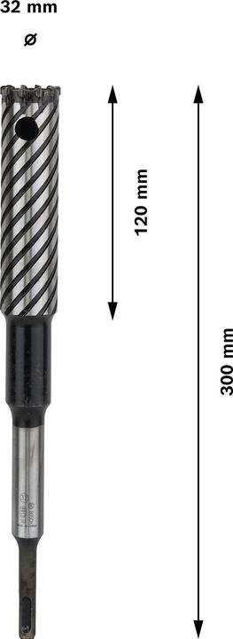 Produktbild Bosch Professional Zubehör PRO SDS plus Rebar Cutter Bohrer, 32 x 120 x 300 mm (32 mm)
