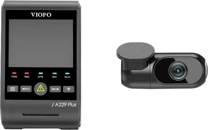 Produktbild Viofo A229 Plus 2CH - Dual dashcam (Eingebautes Mikrofon, GPS-Empfänger, Eingebautes Display, Bluetooth, Beschleunigungssensor, Nachtsicht, 2K)