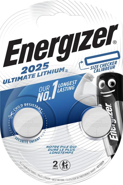 Immagine prodotto Energizer Ultimate Lithium (2 pz., CR2025, 155 mAh)