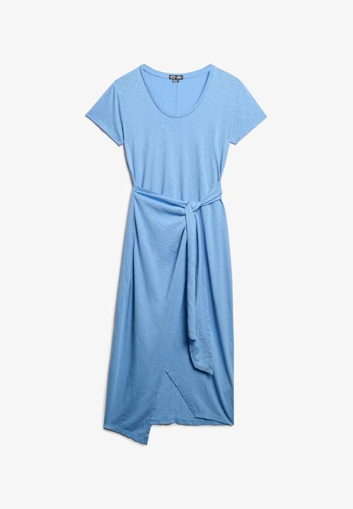 Produktbild Superdry SLUB MIDI WRAP DRESS Dames Jurk (14)