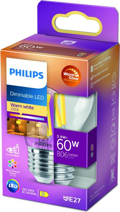 Image du produit Philips LED Classic (E27, 5.90 W, 806 lm, 1 x, D)