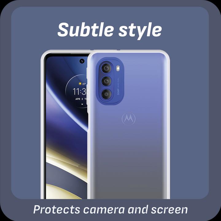 Produktbild Cazy Silikon Hülle Kompatibel mit Motorola Moto G51 5G - Soft TPU Schutz - Transparant (Motorola Moto G51 5G)