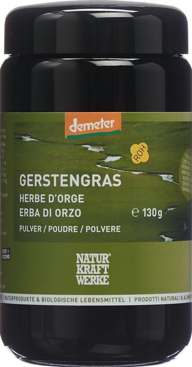 Produktbild NaturKraftWerke Gerstengras Pulver Demeter (1 Stück, Pulver, 130 g)