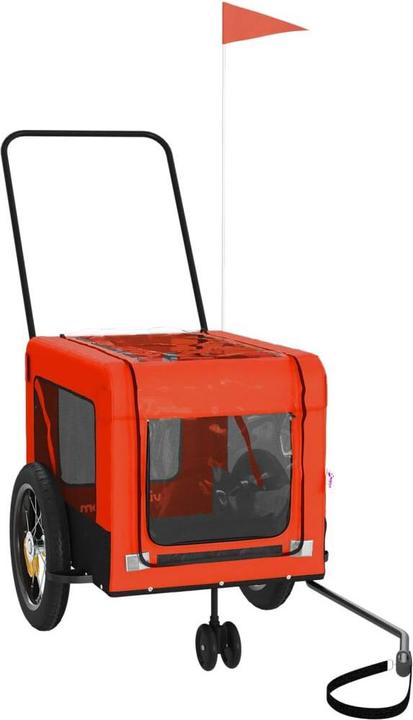 Produktbild VidaXL Fahrradanhänger Hunde Hundeanhänger Hundetransporter Oxford-Gewebe Eisen