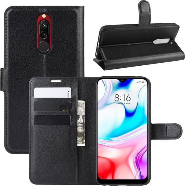 Actual product image MU Classic Litchi Leather Bookcover Series (Xiaomi Redmi 8)