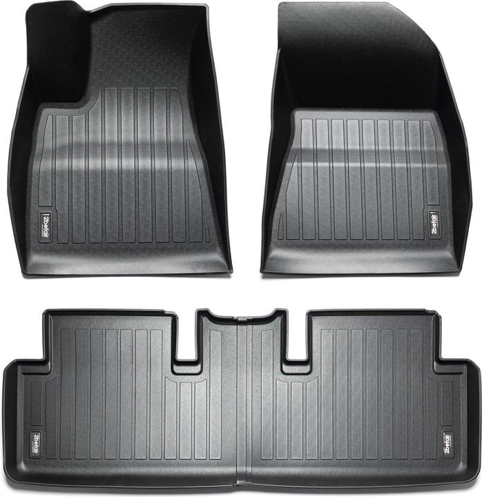Produktbild 2befair Premium Gummimatten Set Innenraum für das Tesla Model 3 (2 Vordermatten + 2 Rückmatten)