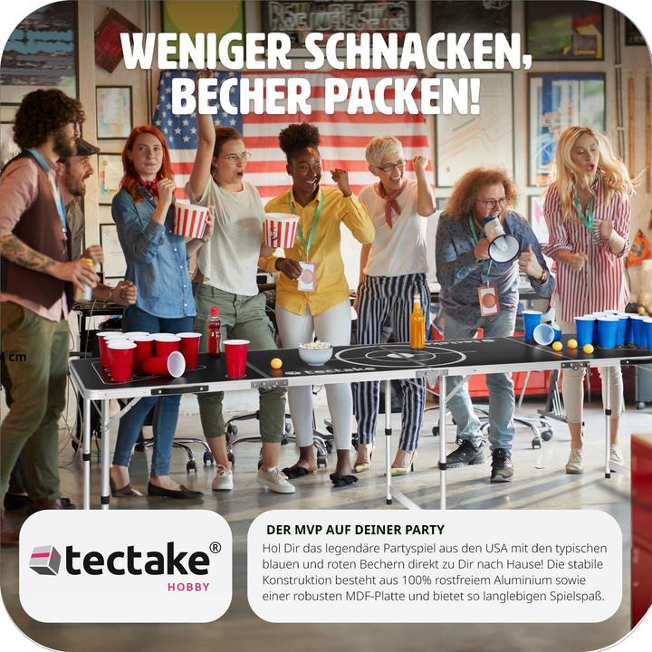 Produktbild tectake Bierpongtisch