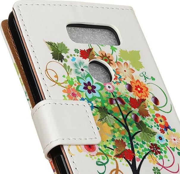 Produktbild MU Style Leder Bookcover mit Muster (LG V30)