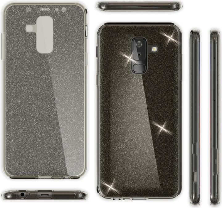 Produktbild Nalia Glitzer Handyhülle 360 Grad (Samsung Galaxy A6+)