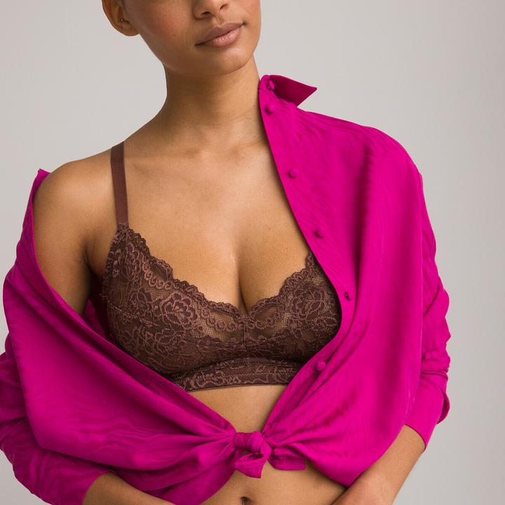 Immagine prodotto La Redoute Collections Reggiseno Anthea in pizzo senza ferretto (80 D)