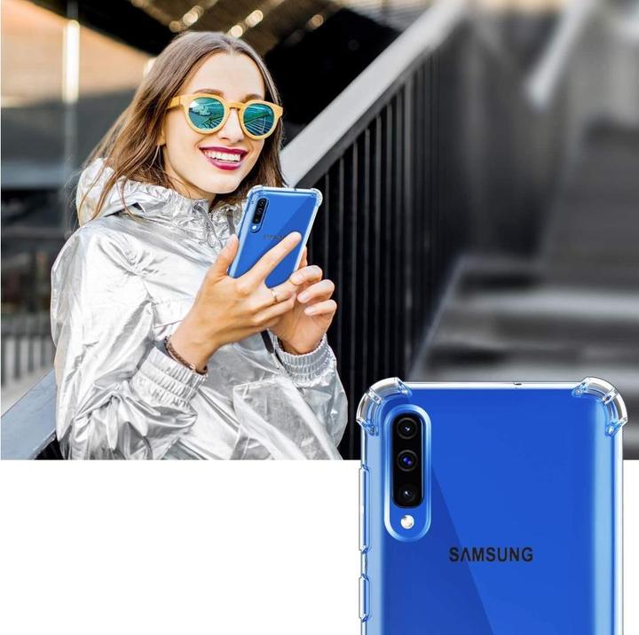Produktbild Screenguard Samsung Galaxy A50 Hülle Crystal Soft Airbag Bumper (Samsung Galaxy A50)